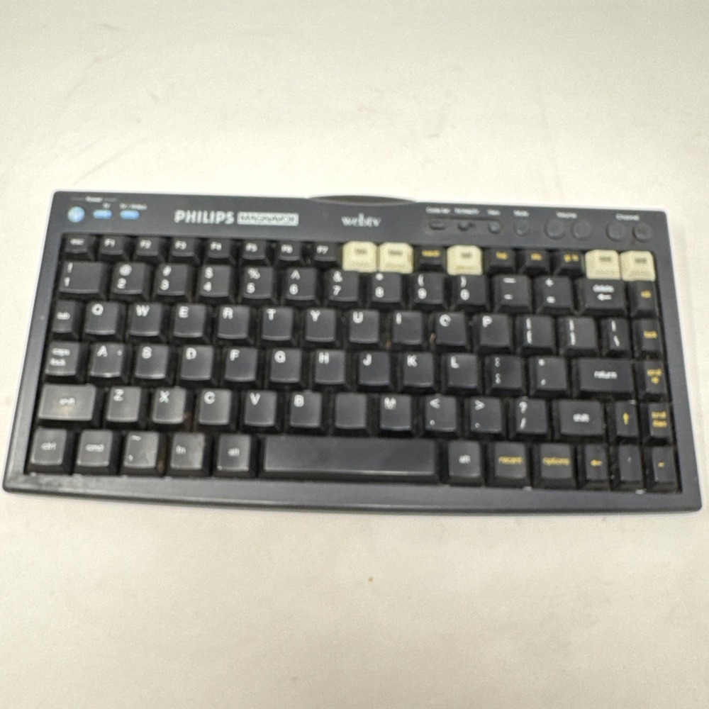 Vintage Philips Magnavox WebTV Receiver Internet Terminal Keyboard Set READ - Picture 2 of 10
